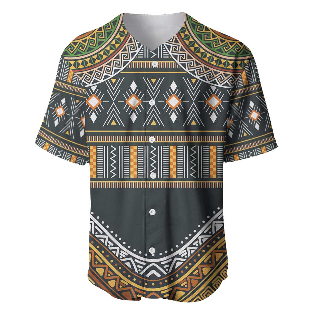 Afro Ethnic Native Pattern Baseball Jersey