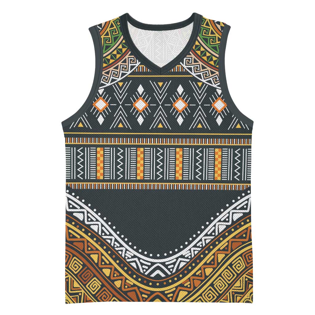Afro Ethnic Native Pattern Basketball Jersey LT9
