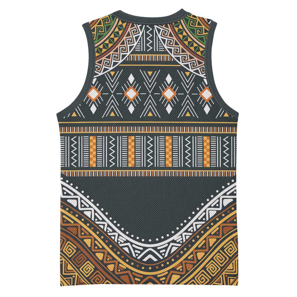 Afro Ethnic Native Pattern Basketball Jersey LT9