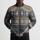 Africa Ethnic Native Pattern Bomber Puffer Jacket
