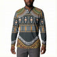 Africa Ethnic Native Pattern Button Sweatshirt