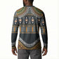 Africa Ethnic Native Pattern Button Sweatshirt