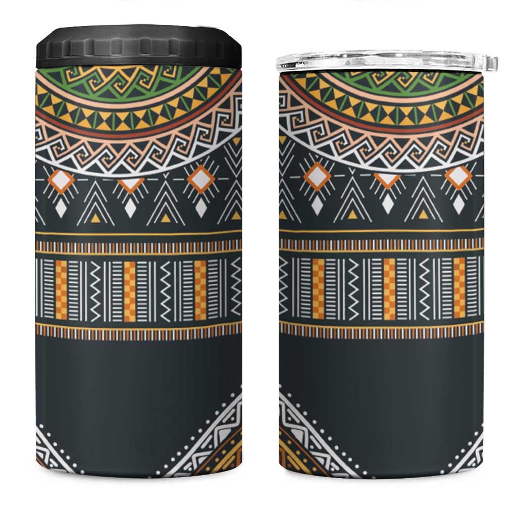 Afro Ethnic Native Pattern 4 in 1 Can Cooler Tumbler