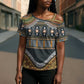 Africa Ethnic Native Pattern Cross Shoulder Shirt