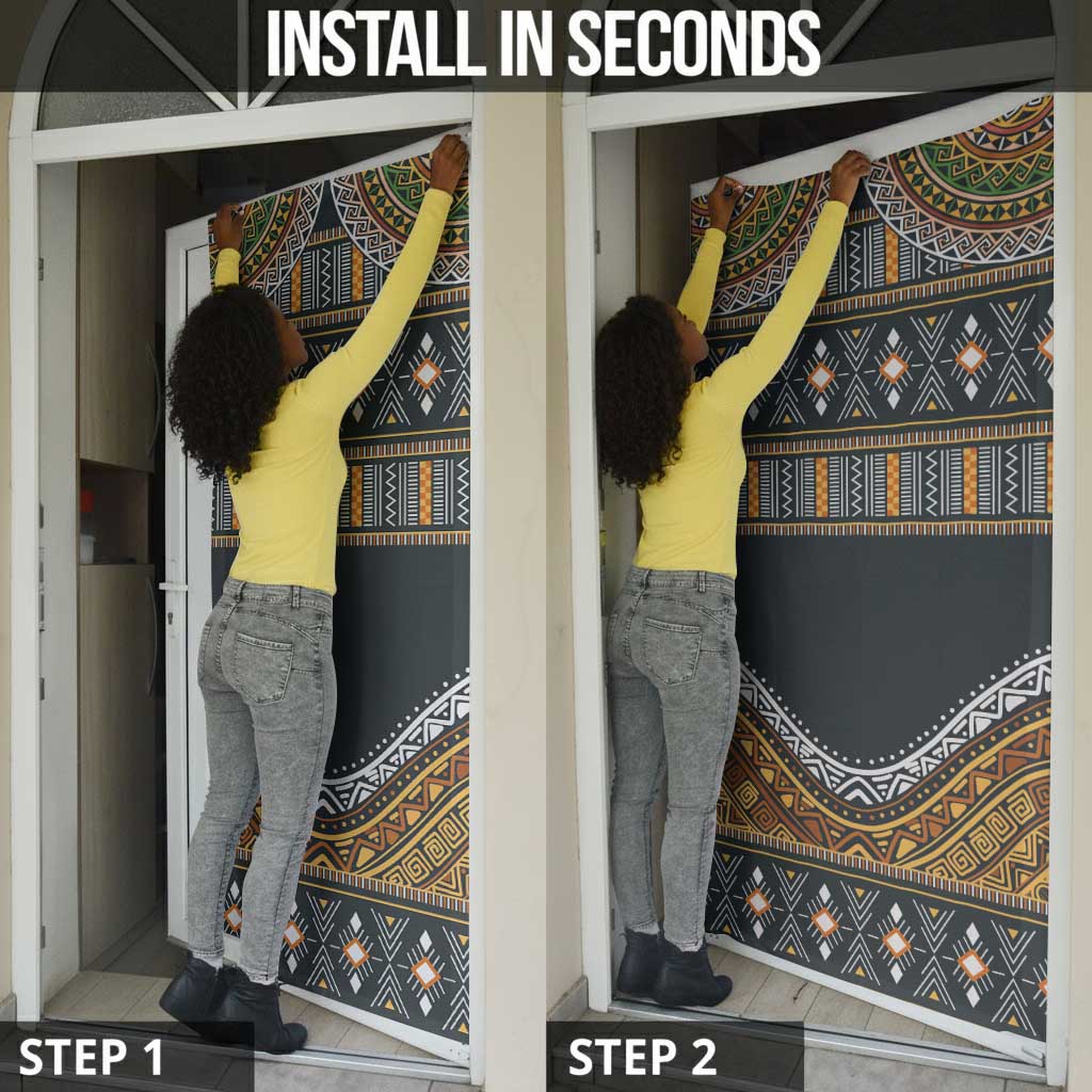 Africa Ethnic Native Pattern Door Cover