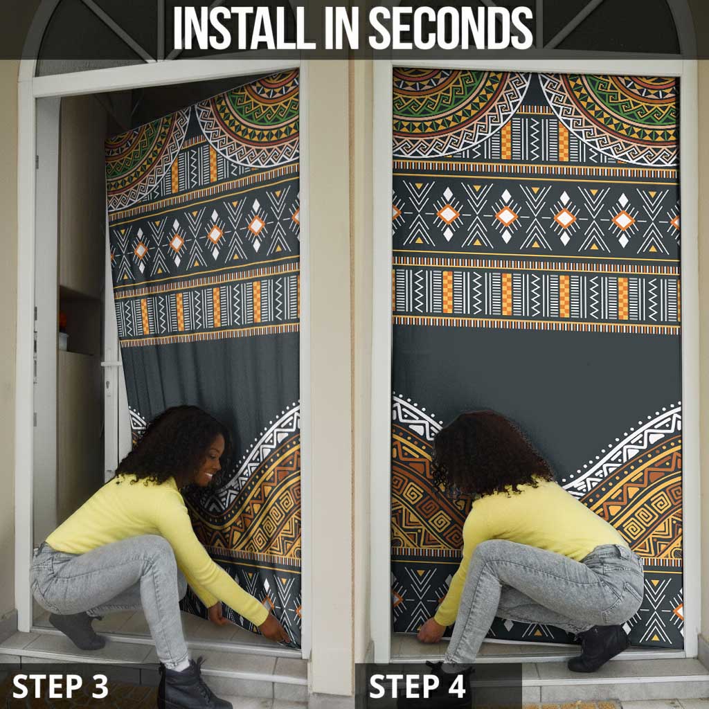 Africa Ethnic Native Pattern Door Cover