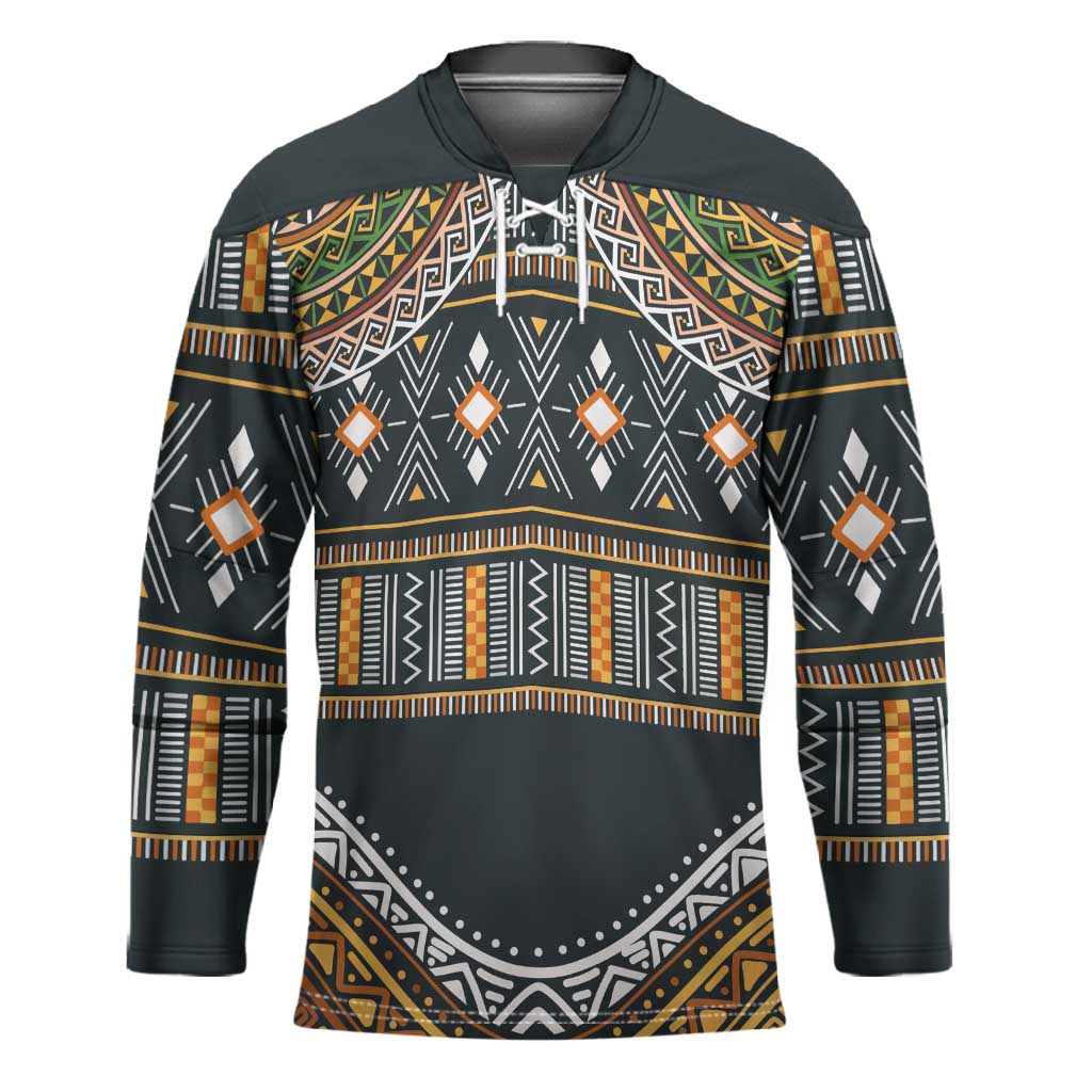 Africa Ethnic Native Pattern Hockey Jersey