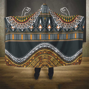 Afro Ethnic Native Pattern Hooded Blanket