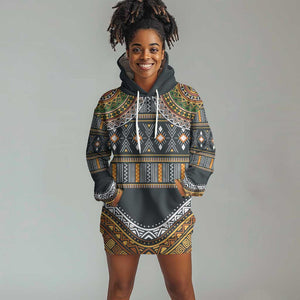 Afro Ethnic Native Pattern Hoodie Dress