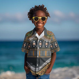 Afro Ethnic Native Pattern Kid Hawaiian Shirt