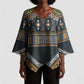 Africa Ethnic Native Pattern Kimono Sleeve Blouse
