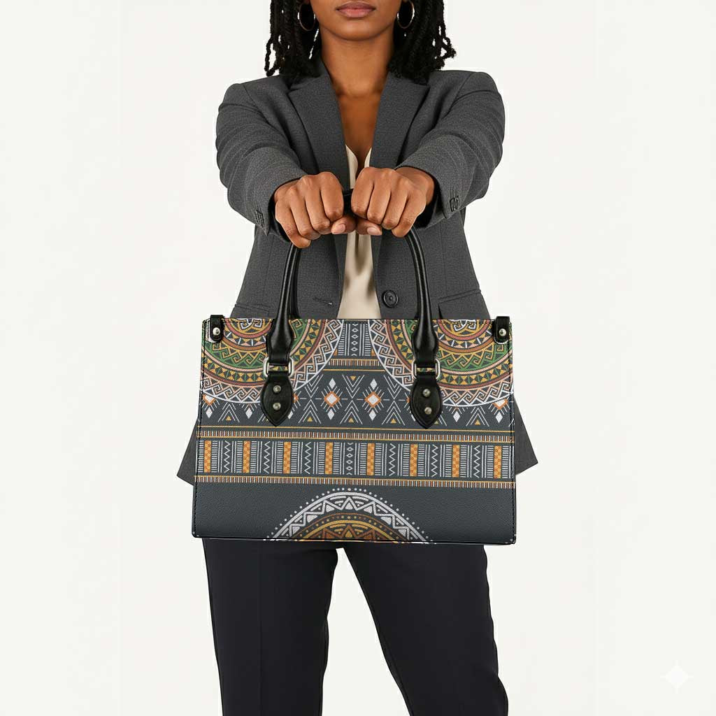 Africa Ethnic Native Pattern Leather Bag