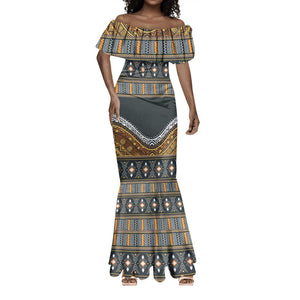 Afro Ethnic Native Pattern Mermaid Dress