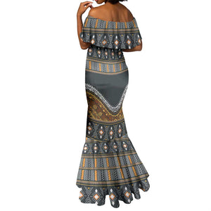 Afro Ethnic Native Pattern Mermaid Dress