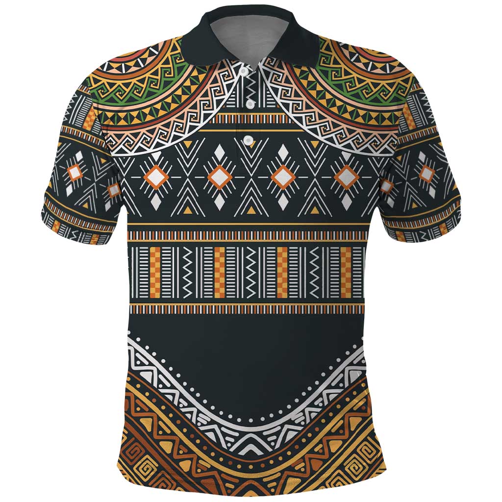 Afro Ethnic Native Pattern Polo Shirt