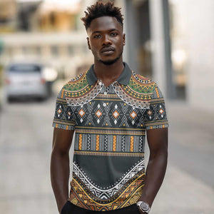 Afro Ethnic Native Pattern Polo Shirt