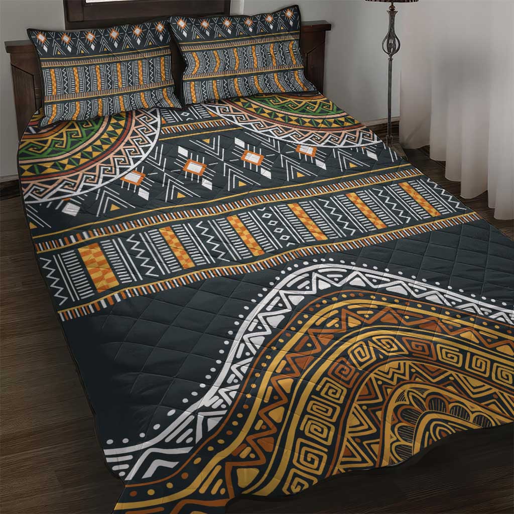 Afro Ethnic Native Pattern Quilt Bed Set