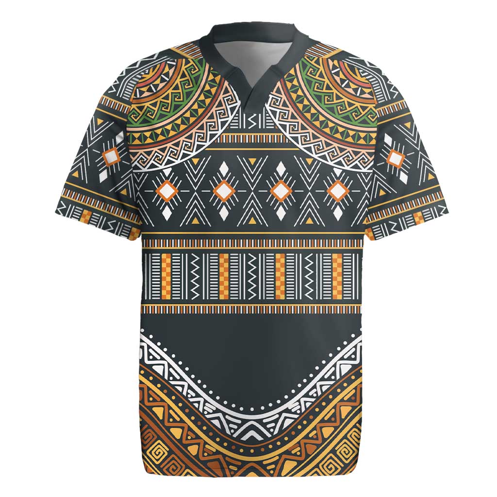 Afro Ethnic Native Pattern Rugby Jersey