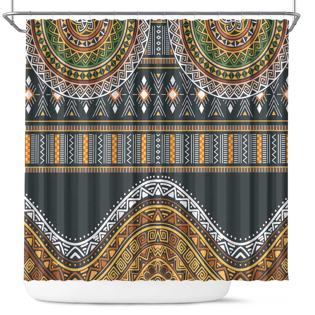 Afro Ethnic Native Pattern Shower Curtain