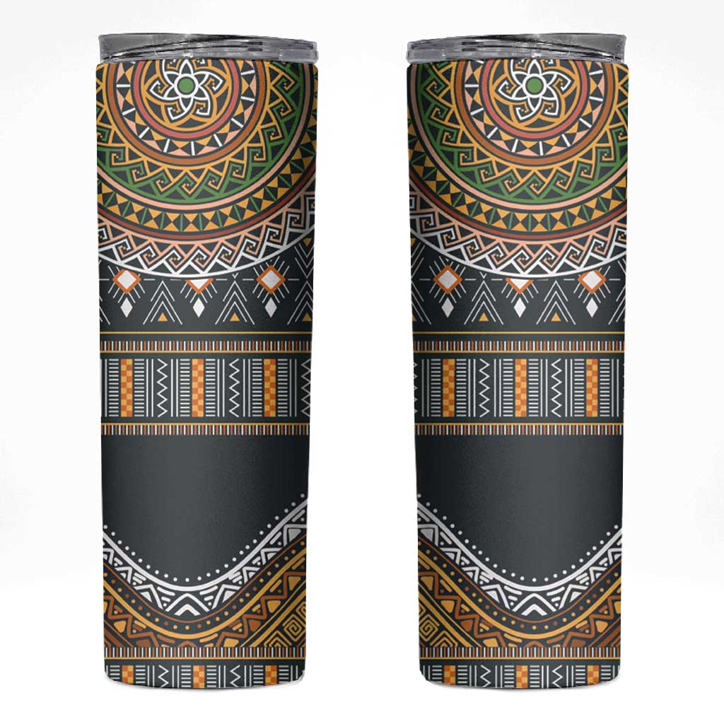 Afro Ethnic Native Pattern Skinny Tumbler