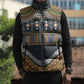 Africa Ethnic Native Pattern Sleeveless Puffer Jacket