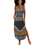 Afro Ethnic Native Pattern Summer Maxi Dress
