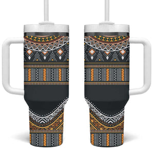 Afro Ethnic Native Pattern Tumbler With Handle