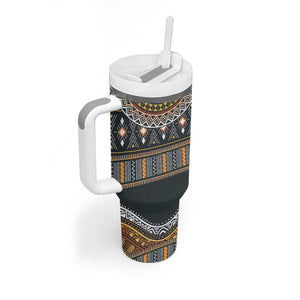 Afro Ethnic Native Pattern Tumbler With Handle