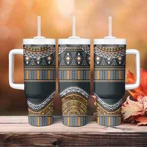 Afro Ethnic Native Pattern Tumbler With Handle