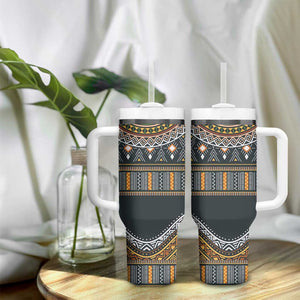 Afro Ethnic Native Pattern Tumbler With Handle