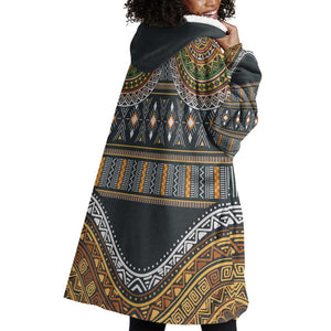 Afro Ethnic Native Pattern Wearable Blanket Hoodie