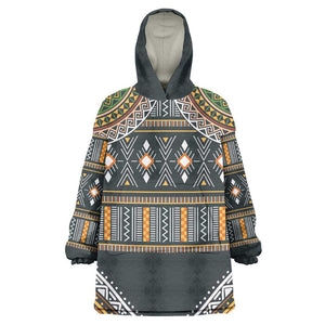 Afro Ethnic Native Pattern Wearable Blanket Hoodie