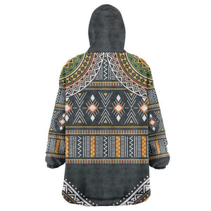 Afro Ethnic Native Pattern Wearable Blanket Hoodie