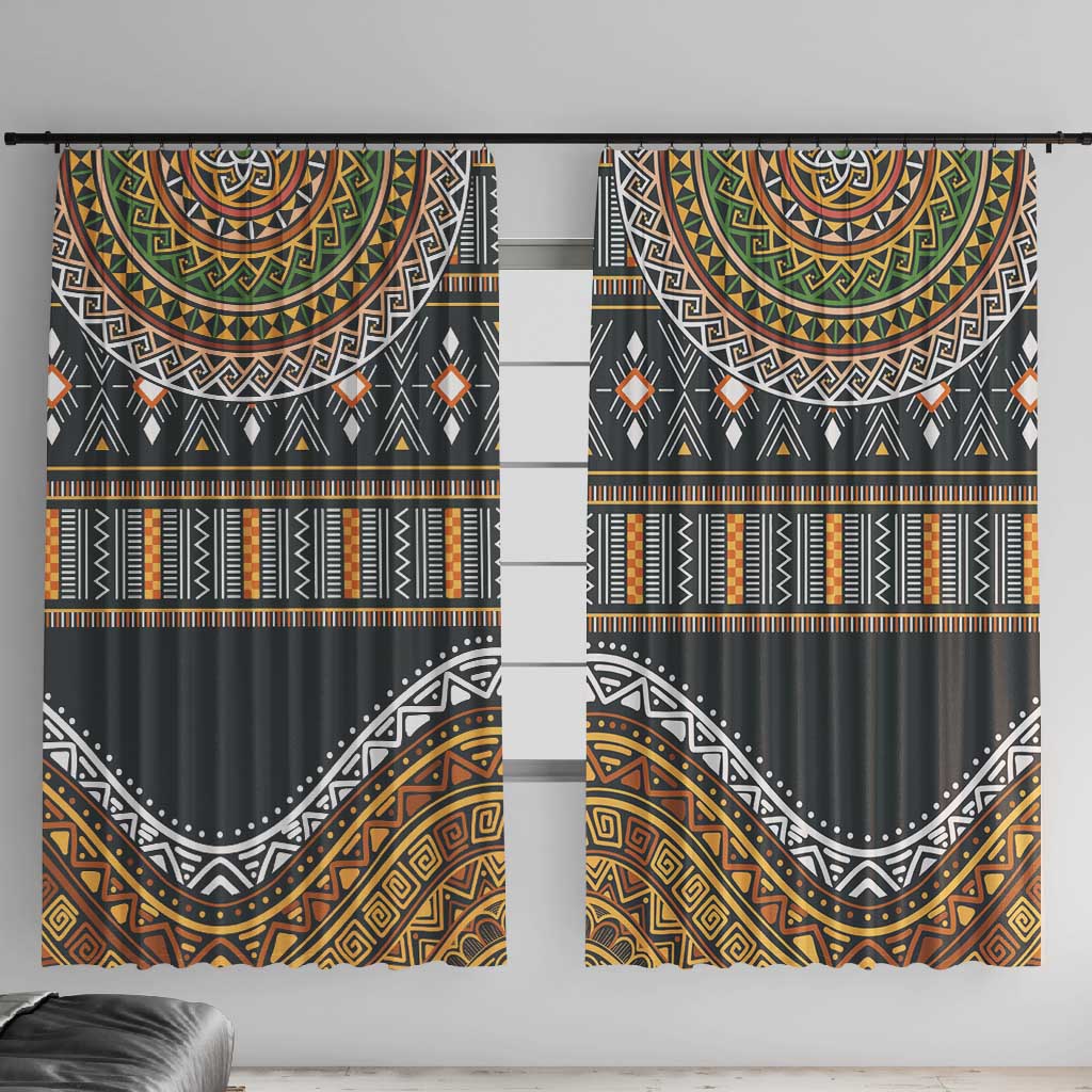 Afro Ethnic Native Pattern Window Curtain