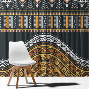 Afro Ethnic Native Pattern Window Curtain