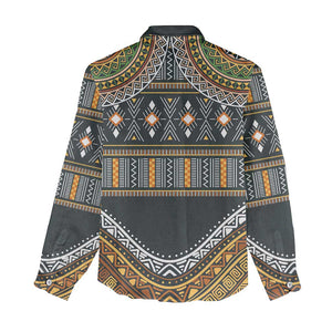 Afro Ethnic Native Pattern Women Casual Shirt