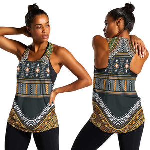 Afro Ethnic Native Pattern Women Racerback Tank