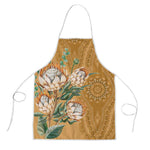 Africa King Proteas Dashiki Motif Apron Gold Style