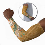 Africa King Proteas Dashiki Motif Arm Sleeves Gold Style