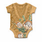 Africa King Proteas Dashiki Motif Baby Onesie Gold Style