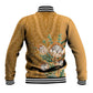 Afro King Proteas Dashiki Motif Baseball Jacket Gold Style LT9