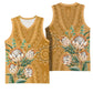 Afro King Proteas Dashiki Motif Basketball Jersey Gold Style LT9