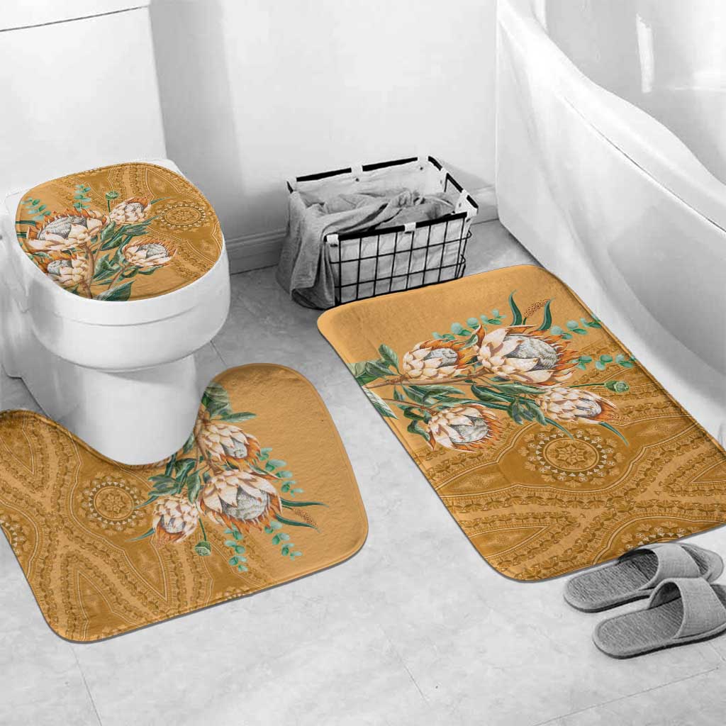 Africa King Proteas Dashiki Motif Bathroom Set Gold Style