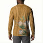 Africa King Proteas Dashiki Motif Button Sweatshirt Gold Style