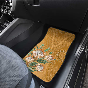 Afro King Proteas Dashiki Motif Car Mats Gold Style