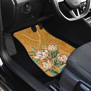 Afro King Proteas Dashiki Motif Car Mats Gold Style