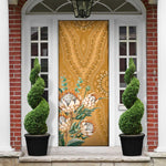 Africa King Proteas Dashiki Motif Door Cover Gold Style