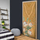 Africa King Proteas Dashiki Motif Door Cover Gold Style