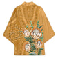 Africa King Proteas Dashiki Motif Kimono Gold Style