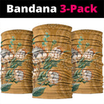 Afro King Proteas Dashiki Motif Neck Gaiter Gold Style LT9